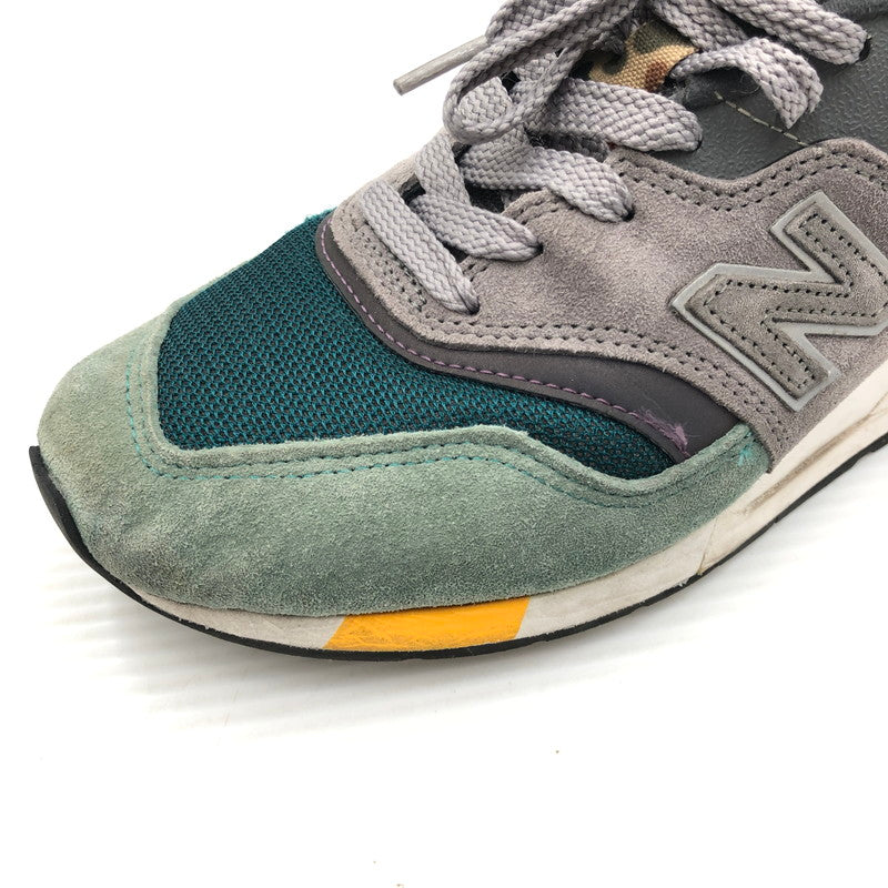 【中古品】【メンズ】 NEW BALANCE ニューバランス 997 GRAY GREEN DUCK CAMO M997NM USA製 997 スニーカー 靴 162-260807-rt-29-tagh サイズ：26.5cm US8 1/2 カラー：グリーン/グレー 万代Net店