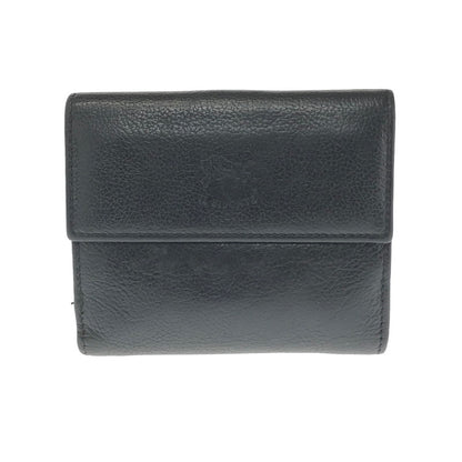 【中古品】【メンズ】 IL BISONTE イルビゾンテ BASIC DESIGN BI-FOLD WALLET BLACK 5472300840 ベーシック デザイン ウォレット 二つ折り財布 200-260812-rt-17-tagh カラー：ブラック 万代Net店