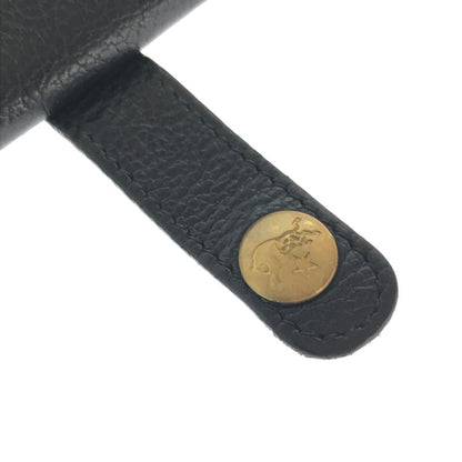 【中古品】【メンズ】 IL BISONTE イルビゾンテ BASIC DESIGN BI-FOLD WALLET BLACK 5472300840 ベーシック デザイン ウォレット 二つ折り財布 200-260812-rt-17-tagh カラー：ブラック 万代Net店