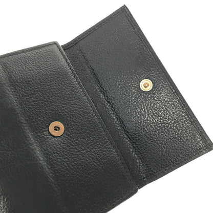 【中古品】【メンズ】 IL BISONTE イルビゾンテ BASIC DESIGN BI-FOLD WALLET BLACK 5472300840 ベーシック デザイン ウォレット 二つ折り財布 200-260812-rt-17-tagh カラー：ブラック 万代Net店