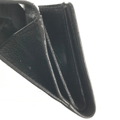 【中古品】【メンズ】 IL BISONTE イルビゾンテ BASIC DESIGN BI-FOLD WALLET BLACK 5472300840 ベーシック デザイン ウォレット 二つ折り財布 200-260812-rt-17-tagh カラー：ブラック 万代Net店