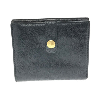【中古品】【メンズ】 IL BISONTE イルビゾンテ BASIC DESIGN BI-FOLD WALLET BLACK 5472300840 ベーシック デザイン ウォレット 二つ折り財布 200-260812-rt-17-tagh カラー：ブラック 万代Net店