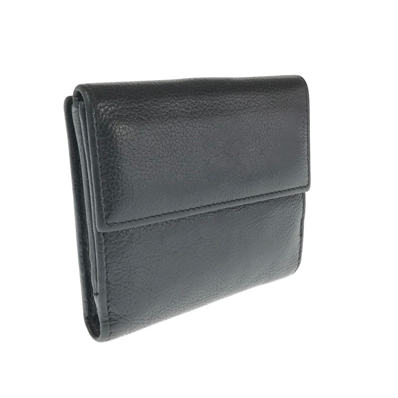 【中古品】【メンズ】 IL BISONTE イルビゾンテ BASIC DESIGN BI-FOLD WALLET BLACK 5472300840 ベーシック デザイン ウォレット 二つ折り財布 200-260812-rt-17-tagh カラー：ブラック 万代Net店