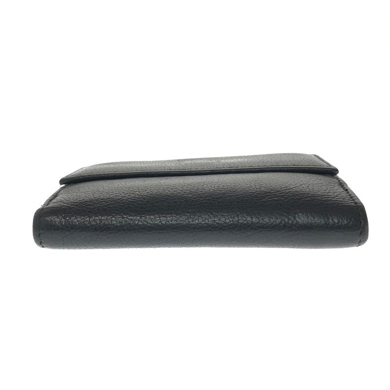 【中古品】【メンズ】 IL BISONTE イルビゾンテ BASIC DESIGN BI-FOLD WALLET BLACK 5472300840 ベーシック デザイン ウォレット 二つ折り財布 200-260812-rt-17-tagh カラー：ブラック 万代Net店