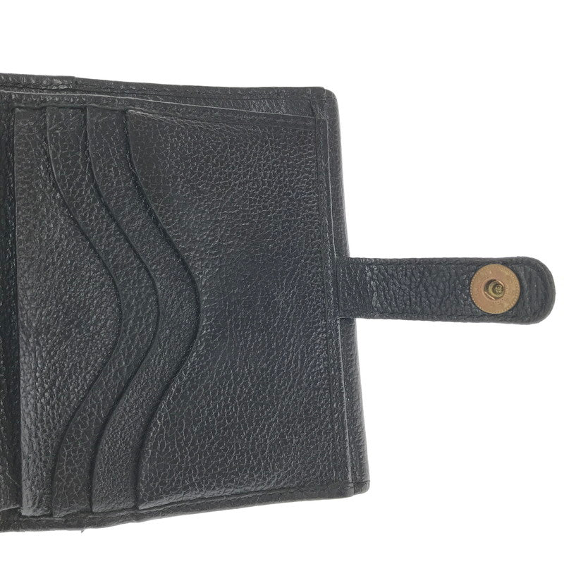 【中古品】【メンズ】 IL BISONTE イルビゾンテ BASIC DESIGN BI-FOLD WALLET BLACK 5472300840 ベーシック デザイン ウォレット 二つ折り財布 200-260812-rt-17-tagh カラー：ブラック 万代Net店