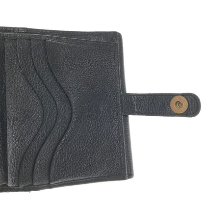 【中古品】【メンズ】 IL BISONTE イルビゾンテ BASIC DESIGN BI-FOLD WALLET BLACK 5472300840 ベーシック デザイン ウォレット 二つ折り財布 200-260812-rt-17-tagh カラー：ブラック 万代Net店