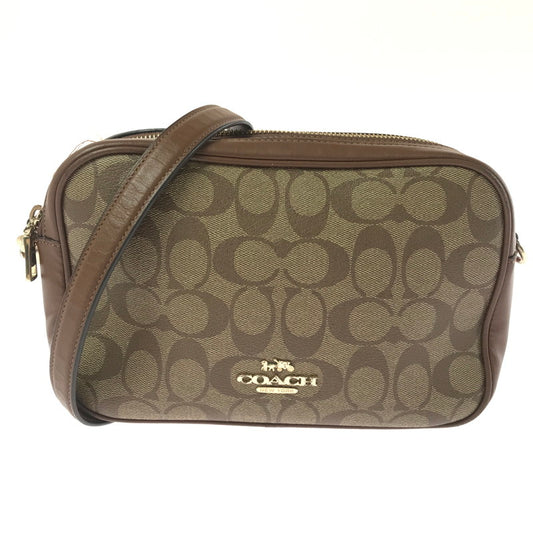 【中古品】【メンズ】 COACH コーチ JES CROSSBODY IN SIGNATURE CANVAS BROWN 68168 クロスボディ イン シグネイチャ キャンバス カバン 180-260813-rt-02-tagh カラー：ブラウン 万代Net店