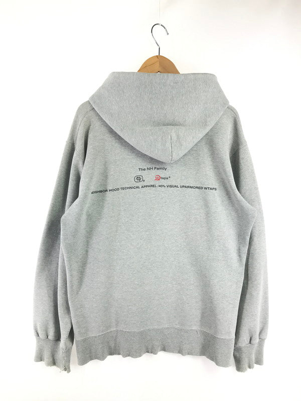 【現状渡し品】【メンズ】 WTAPS ダブル タップス × NEIGHBORHOOD ネイバーフッド RIPPER FAMILIYVALUE 192ATNHD-CSM035 リッパーファミリーバリュー パーカー トップス 142-260807-rt-20-tagh サイズ：L カラー：グレー 万代Net店