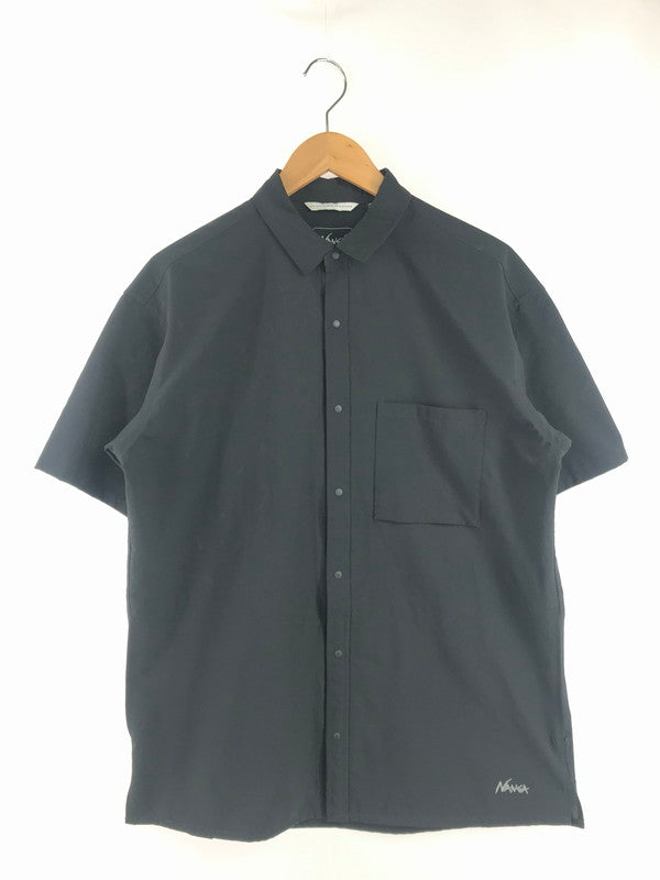 【中古品】【メンズ】 NANGA ナンガ DOTAIRR COMFY SS SHIRT NW2411-1E900 コンフィ ショートスリーブ シャツ トップス 144-260807-rt-18-tagh サイズ：M カラー：ブラック 万代Net店