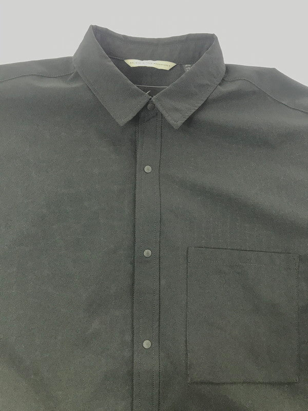 【中古品】【メンズ】 NANGA ナンガ DOTAIRR COMFY SS SHIRT NW2411-1E900 コンフィ ショートスリーブ シャツ トップス 144-260807-rt-18-tagh サイズ：M カラー：ブラック 万代Net店