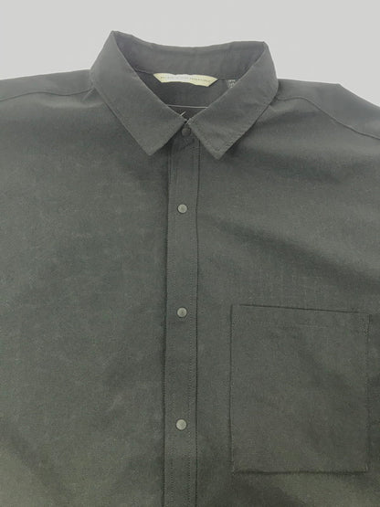 【中古品】【メンズ】 NANGA ナンガ DOTAIRR COMFY SS SHIRT NW2411-1E900 コンフィ ショートスリーブ シャツ トップス 144-260807-rt-18-tagh サイズ：M カラー：ブラック 万代Net店