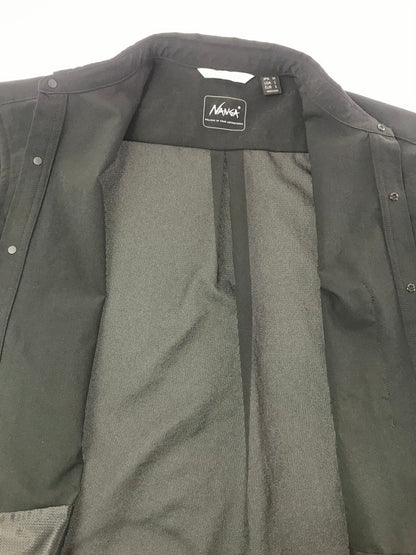 【中古品】【メンズ】 NANGA ナンガ DOTAIRR COMFY SS SHIRT NW2411-1E900 コンフィ ショートスリーブ シャツ トップス 144-260807-rt-18-tagh サイズ：M カラー：ブラック 万代Net店