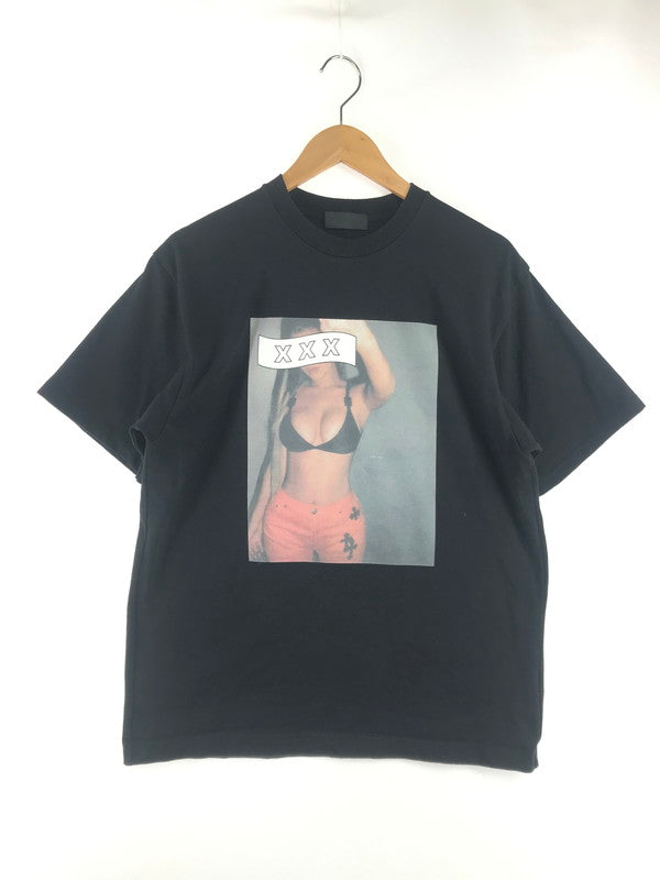 【中古品】【メンズ】 GOD SELECTION XXX ゴッドセレクション XXX LINGERIE SHORT SLEEVE T-SHI 7855134202 ランジェリー プリント ショートスリーブ Tシャツ 142-260807-rt-11-tagh サイズ：M カラー：ブラック 万代Net店