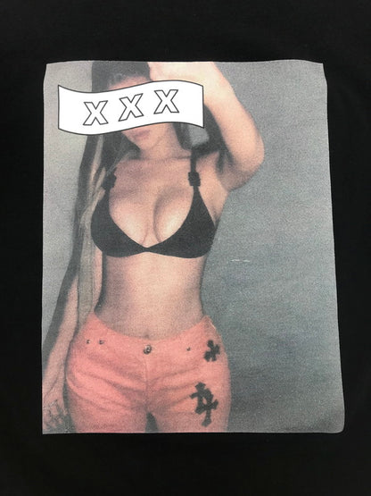 【中古品】【メンズ】 GOD SELECTION XXX ゴッドセレクション XXX LINGERIE SHORT SLEEVE T-SHI 7855134202 ランジェリー プリント ショートスリーブ Tシャツ 142-260807-rt-11-tagh サイズ：M カラー：ブラック 万代Net店