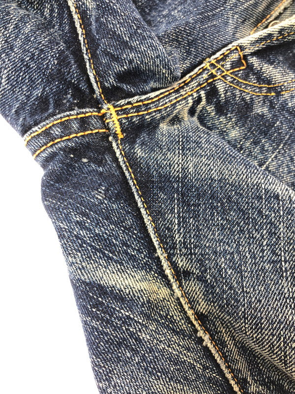 【現状渡し品】【メンズ】 THE FLAT HEAD ザ フラット ヘッド REGULAR STRAIGHT JEANS 3005 レギュラー ストレート ジーンズ ボトムス 156-260808-rt-18-tagh サイズ：W34 L36 カラー：インディゴ 万代Net店