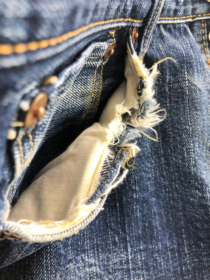 【現状渡し品】【メンズ】 THE FLAT HEAD ザ フラット ヘッド REGULAR STRAIGHT JEANS 3005 レギュラー ストレート ジーンズ ボトムス 156-260808-rt-18-tagh サイズ：W34 L36 カラー：インディゴ 万代Net店