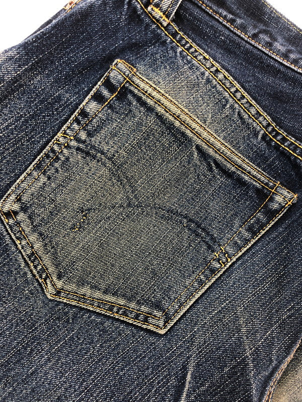 【現状渡し品】【メンズ】 THE FLAT HEAD ザ フラット ヘッド REGULAR STRAIGHT JEANS 3005 レギュラー ストレート ジーンズ ボトムス 156-260808-rt-18-tagh サイズ：W34 L36 カラー：インディゴ 万代Net店