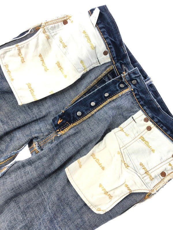 【現状渡し品】【メンズ】 THE FLAT HEAD ザ フラット ヘッド REGULAR STRAIGHT JEANS 3005 レギュラー ストレート ジーンズ ボトムス 156-260808-rt-18-tagh サイズ：W34 L36 カラー：インディゴ 万代Net店