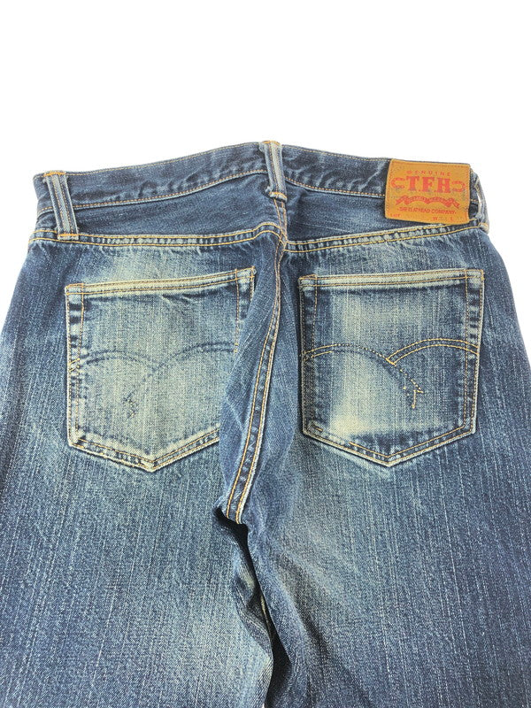【現状渡し品】【メンズ】 THE FLAT HEAD ザ フラット ヘッド REGULAR STRAIGHT JEANS 3005 レギュラー ストレート ジーンズ ボトムス 156-260808-rt-18-tagh サイズ：W34 L36 カラー：インディゴ 万代Net店