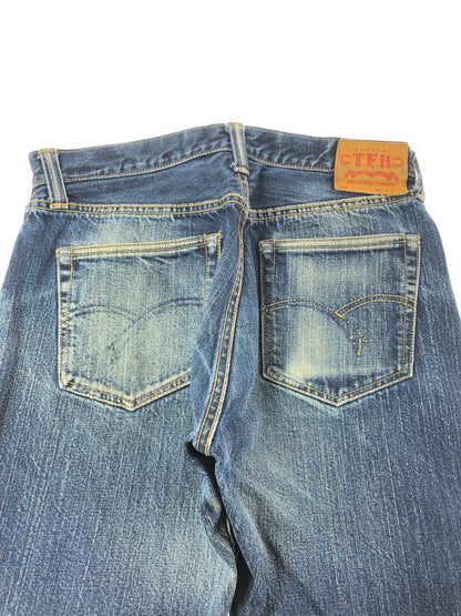 【現状渡し品】【メンズ】 THE FLAT HEAD ザ フラット ヘッド REGULAR STRAIGHT JEANS 3005 レギュラー ストレート ジーンズ ボトムス 156-260808-rt-18-tagh サイズ：W34 L36 カラー：インディゴ 万代Net店