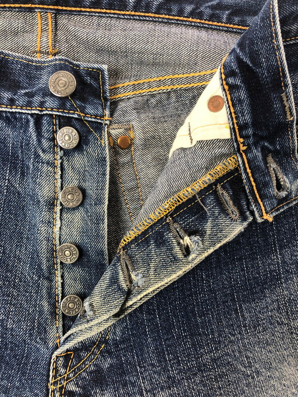 【現状渡し品】【メンズ】 THE FLAT HEAD ザ フラット ヘッド REGULAR STRAIGHT JEANS 3005 レギュラー ストレート ジーンズ ボトムス 156-260808-rt-18-tagh サイズ：W34 L36 カラー：インディゴ 万代Net店