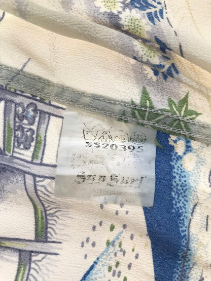 【現状渡し品】【メンズ】 SUN SURF サンサーフ LS ALOHA SHIRT SS20395 鹿×奈良 ロングスリーブ アロハシャツ 開襟シャツ トップス 145-260807-rt-17-tagh サイズ：L カラー：ベージュ 万代Net店