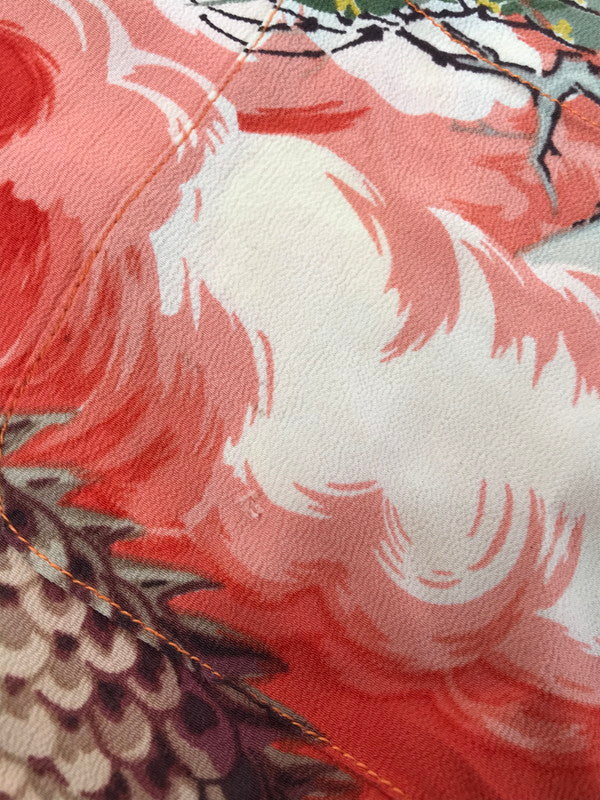 【現状渡し品】【メンズ】 SUN SURF サンサーフ SS ALOHA SHIRT 龍×和柄 アロハ シャツ 開襟シャツ トップス 145-260807-rt-15-tagh サイズ：M カラー：オレンジ 万代Net店