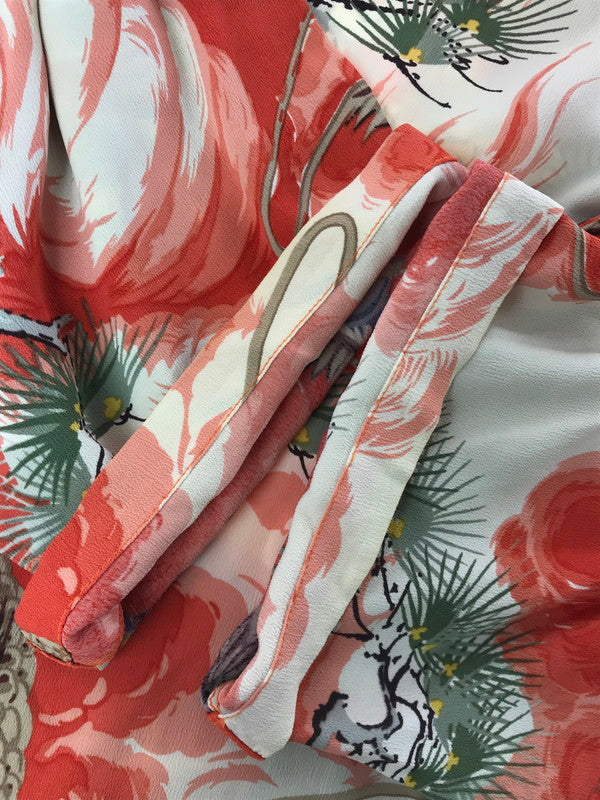 【現状渡し品】【メンズ】 SUN SURF サンサーフ SS ALOHA SHIRT 龍×和柄 アロハ シャツ 開襟シャツ トップス 145-260807-rt-15-tagh サイズ：M カラー：オレンジ 万代Net店