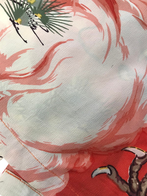【現状渡し品】【メンズ】 SUN SURF サンサーフ SS ALOHA SHIRT 龍×和柄 アロハ シャツ 開襟シャツ トップス 145-260807-rt-15-tagh サイズ：M カラー：オレンジ 万代Net店