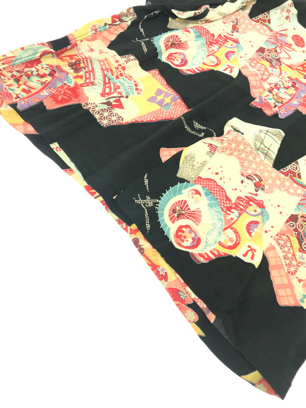 【中古品】【メンズ】 SUN SURF サンサーフ SS ALOHA SHIRT SS31192 舞妓×祇園 アロハシャツ 開襟シャツ トップス 145-260807-rt-16-tagh サイズ：M カラー：ブラック 万代Net店