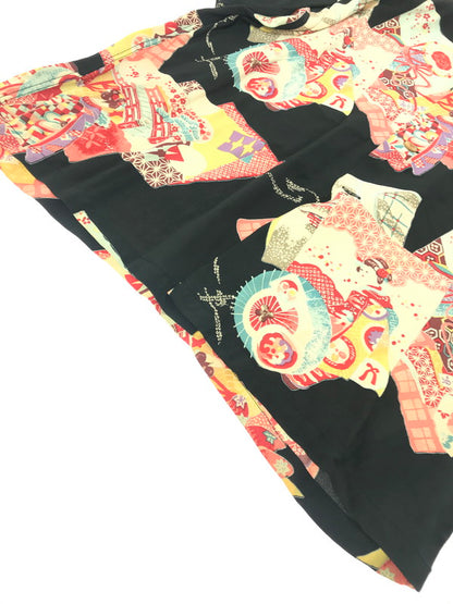 【中古品】【メンズ】 SUN SURF サンサーフ SS ALOHA SHIRT SS31192 舞妓×祇園 アロハシャツ 開襟シャツ トップス 145-260807-rt-16-tagh サイズ：M カラー：ブラック 万代Net店
