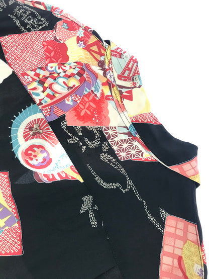 【中古品】【メンズ】 SUN SURF サンサーフ SS ALOHA SHIRT SS31192 舞妓×祇園 アロハシャツ 開襟シャツ トップス 145-260807-rt-16-tagh サイズ：M カラー：ブラック 万代Net店