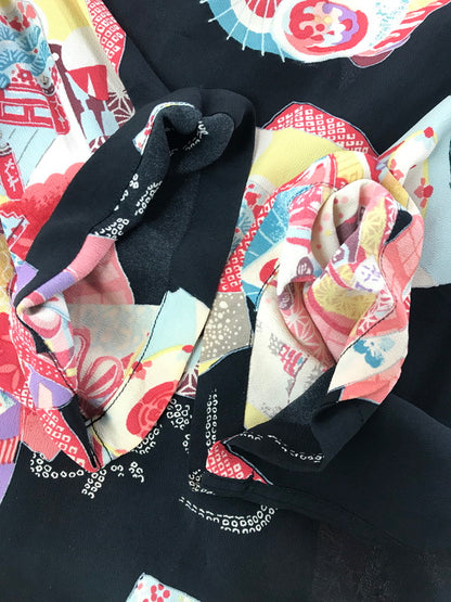 【中古品】【メンズ】 SUN SURF サンサーフ SS ALOHA SHIRT SS31192 舞妓×祇園 アロハシャツ 開襟シャツ トップス 145-260807-rt-16-tagh サイズ：M カラー：ブラック 万代Net店