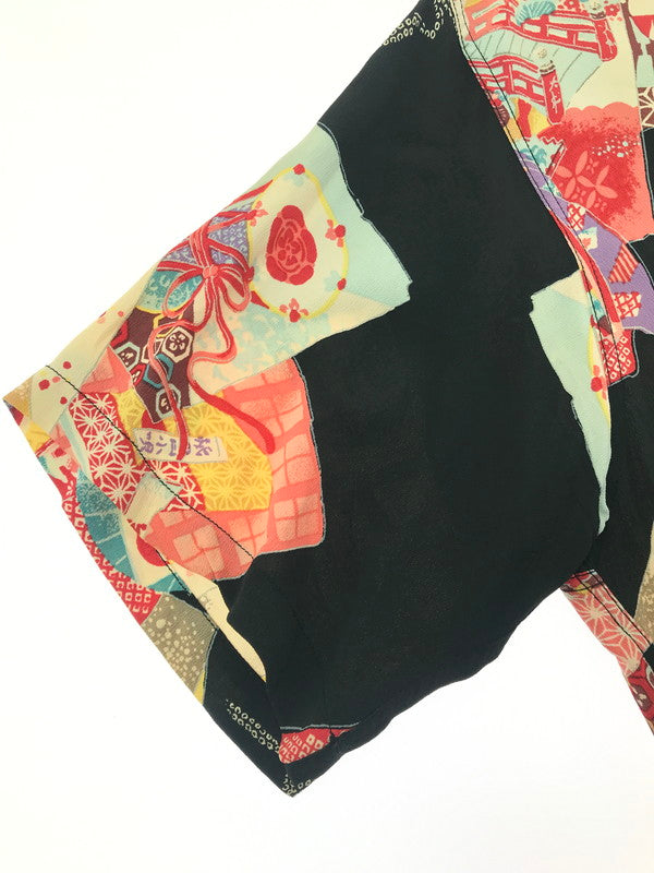 【中古品】【メンズ】 SUN SURF サンサーフ SS ALOHA SHIRT SS31192 舞妓×祇園 アロハシャツ 開襟シャツ トップス 145-260807-rt-16-tagh サイズ：M カラー：ブラック 万代Net店
