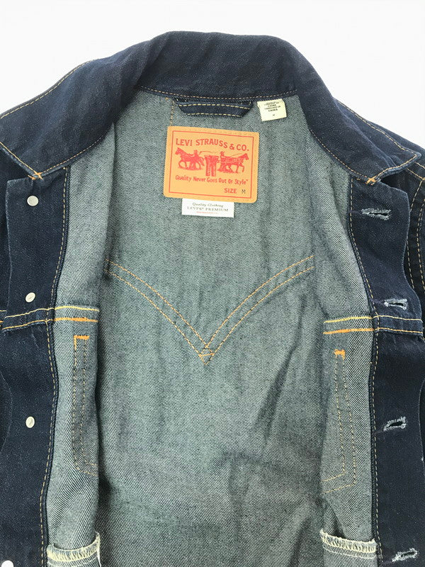 【中古品】【メンズ】 LEVI'S リーバイス TRUCKER DENIM JACKET 36389-0002 トラッカー デニム ジャケット ジージャン ライトアウター 147-260808-rt-13-tagh サイズ：M カラー：インディゴ 万代Net店