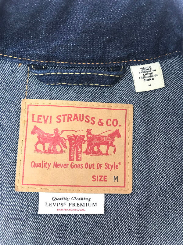 【中古品】【メンズ】 LEVI'S リーバイス TRUCKER DENIM JACKET 36389-0002 トラッカー デニム ジャケット ジージャン ライトアウター 147-260808-rt-13-tagh サイズ：M カラー：インディゴ 万代Net店