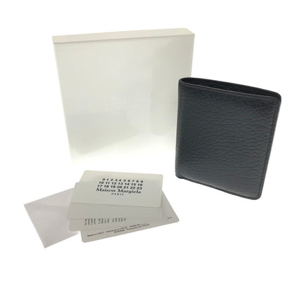 【中古美品】【メンズ】 MAISON MARGIELA メゾン マルジェラ COMPACT WALLET S56UI0140-P4455 コンパクト ウォレット 二つ折り財布 181-260812-rt-18-tagh カラー：ブラック 万代Net店
