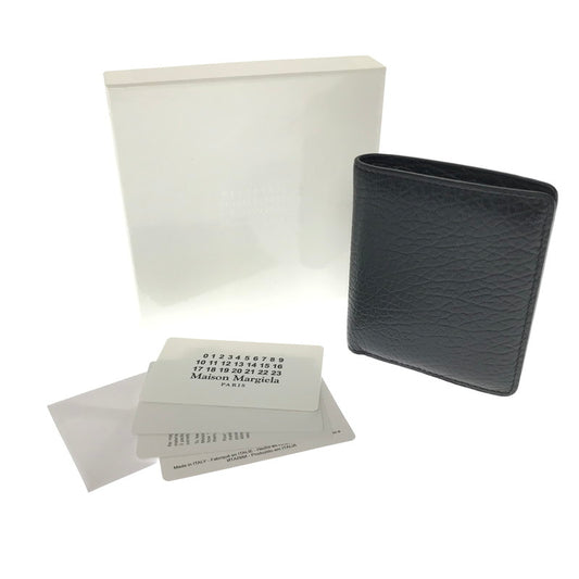 【中古美品】【メンズ】 MAISON MARGIELA メゾン マルジェラ COMPACT WALLET S56UI0140-P4455 コンパクト ウォレット 二つ折り財布 181-260812-rt-18-tagh カラー：ブラック 万代Net店