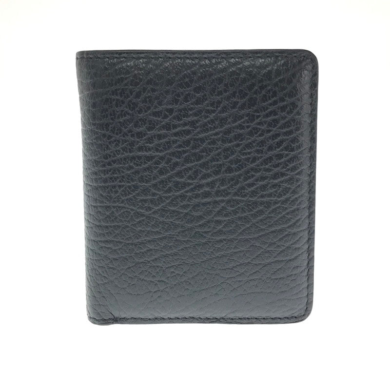 【中古美品】【メンズ】 MAISON MARGIELA メゾン マルジェラ COMPACT WALLET S56UI0140-P4455 コンパクト ウォレット 二つ折り財布 181-260812-rt-18-tagh カラー：ブラック 万代Net店