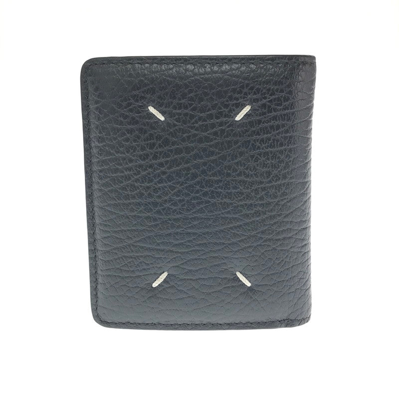 【中古美品】【メンズ】 MAISON MARGIELA メゾン マルジェラ COMPACT WALLET S56UI0140-P4455 コンパクト ウォレット 二つ折り財布 181-260812-rt-18-tagh カラー：ブラック 万代Net店