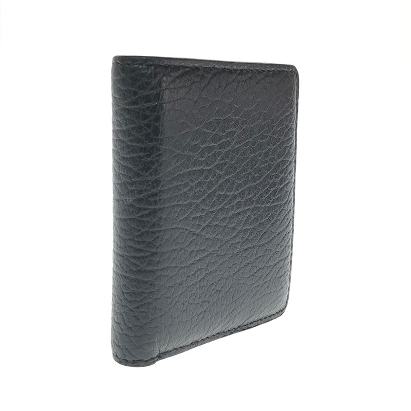 【中古美品】【メンズ】 MAISON MARGIELA メゾン マルジェラ COMPACT WALLET S56UI0140-P4455 コンパクト ウォレット 二つ折り財布 181-260812-rt-18-tagh カラー：ブラック 万代Net店