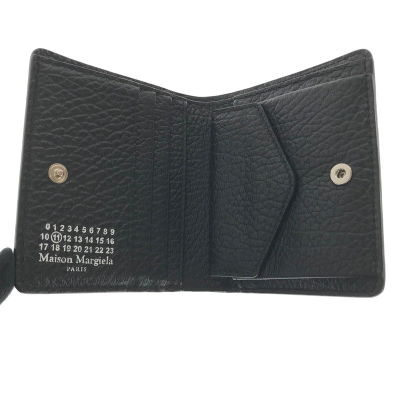 【中古美品】【メンズ】 MAISON MARGIELA メゾン マルジェラ COMPACT WALLET S56UI0140-P4455 コンパクト ウォレット 二つ折り財布 181-260812-rt-18-tagh カラー：ブラック 万代Net店