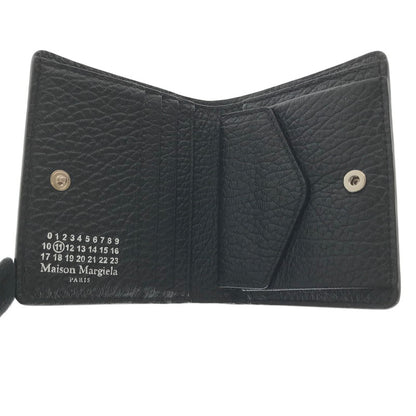 【中古美品】【メンズ】 MAISON MARGIELA メゾン マルジェラ COMPACT WALLET S56UI0140-P4455 コンパクト ウォレット 二つ折り財布 181-260812-rt-18-tagh カラー：ブラック 万代Net店