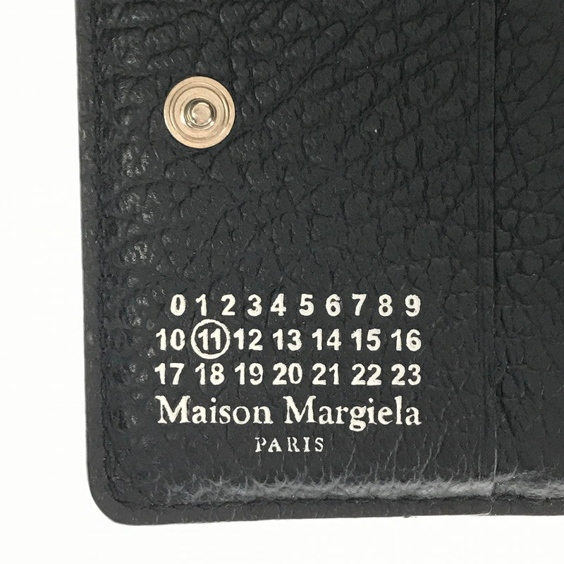 【中古美品】【メンズ】 MAISON MARGIELA メゾン マルジェラ COMPACT WALLET S56UI0140-P4455 コンパクト ウォレット 二つ折り財布 181-260812-rt-18-tagh カラー：ブラック 万代Net店
