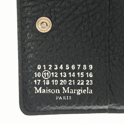 【中古美品】【メンズ】 MAISON MARGIELA メゾン マルジェラ COMPACT WALLET S56UI0140-P4455 コンパクト ウォレット 二つ折り財布 181-260812-rt-18-tagh カラー：ブラック 万代Net店