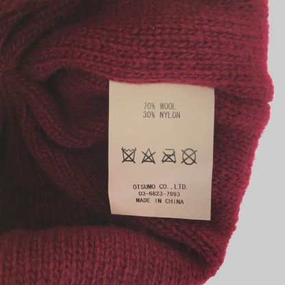 【中古品】【メンズ】 HUMAN MADE ヒューマンメイド POP BEANIE RED HM30GD074 ポップ ビーニー ニットキャプ 帽子 185-260812-rt-19-tagh カラー：レッド 万代Net店