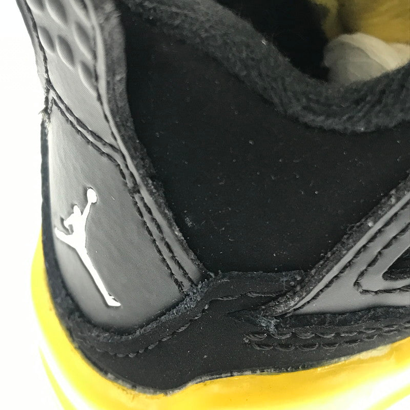 【中古美品】【キッズ】 NIKE ナイキ JORDAN 4 RETRO THUNDER BQ7670-017 ジョーダン 4 レトロ キッズスニーカー 靴 166-260808-rt-21-tagh サイズ：8ｃｍ ＵＳ 2Ｃ カラー：BLACK/YELLOW 万代Net店