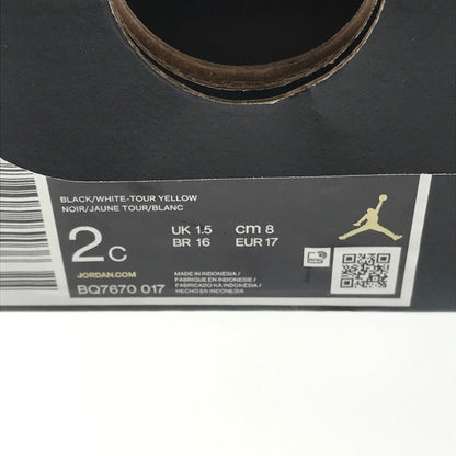 【中古美品】【キッズ】 NIKE ナイキ JORDAN 4 RETRO THUNDER BQ7670-017 ジョーダン 4 レトロ キッズスニーカー 靴 166-260808-rt-21-tagh サイズ：8ｃｍ ＵＳ 2Ｃ カラー：BLACK/YELLOW 万代Net店