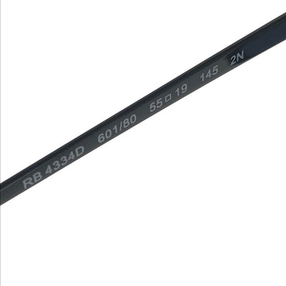 【現状渡し品】【メンズ】 RAY-BAN レイバン BLUE RB4334D ブルー サングラス アイウェア アクセサリー 203-260808-rt-22-tagh サイズ：55ロ19 145 カラー：ブラック 万代Net店