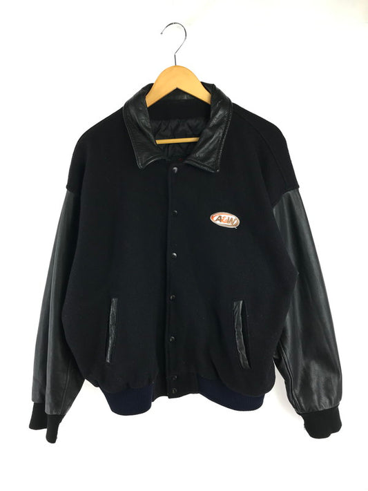 【現状渡し品】【メンズ】 SAUDY サヴィー A&W VARSITY JACKET BLACK バーシティー ジャケット アウター 146-260814-rt-28-tagh サイズ：不明 カラー：ブラック 万代Net店